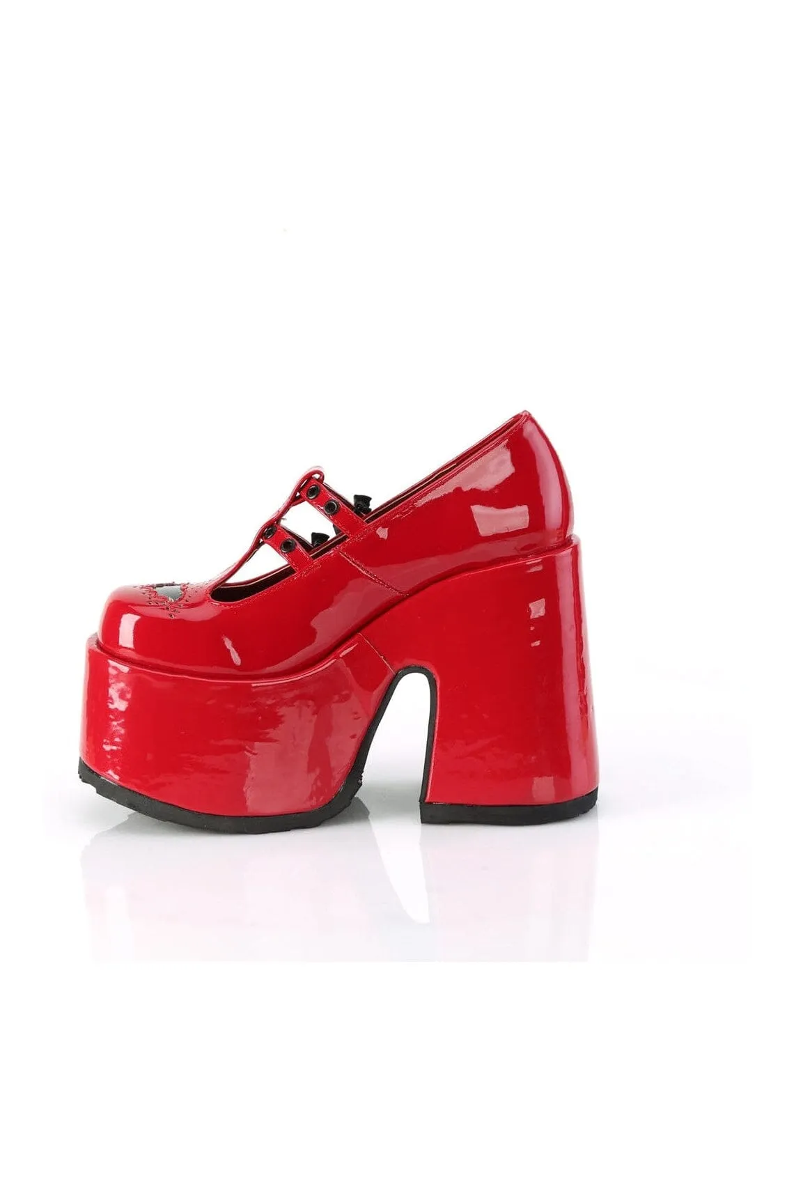 CAMEL-55 Red Patent Mary Janes