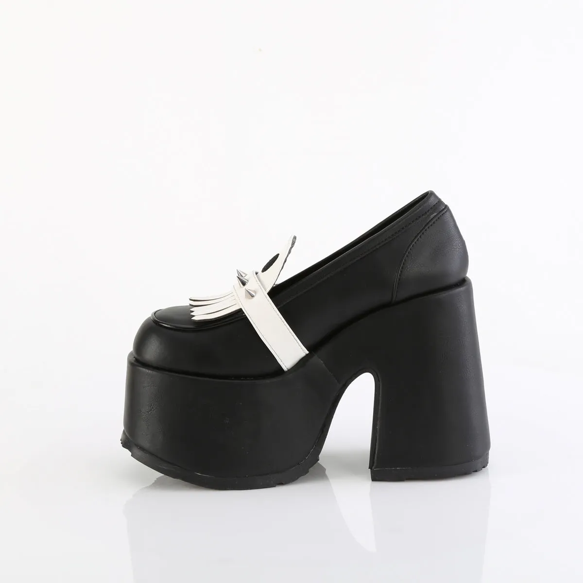 CAMEL-58  Black Vegan Leather