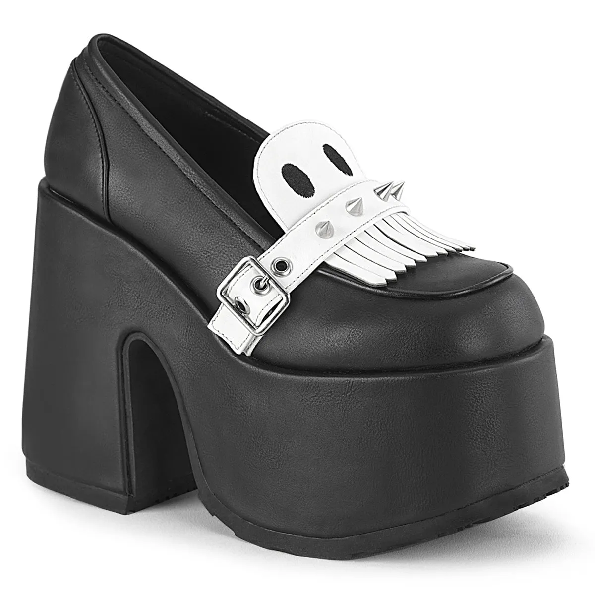 CAMEL-58  Black Vegan Leather