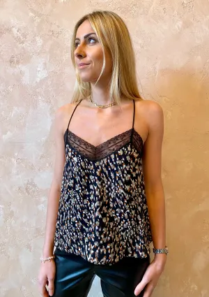 Camisole - Black/Animal