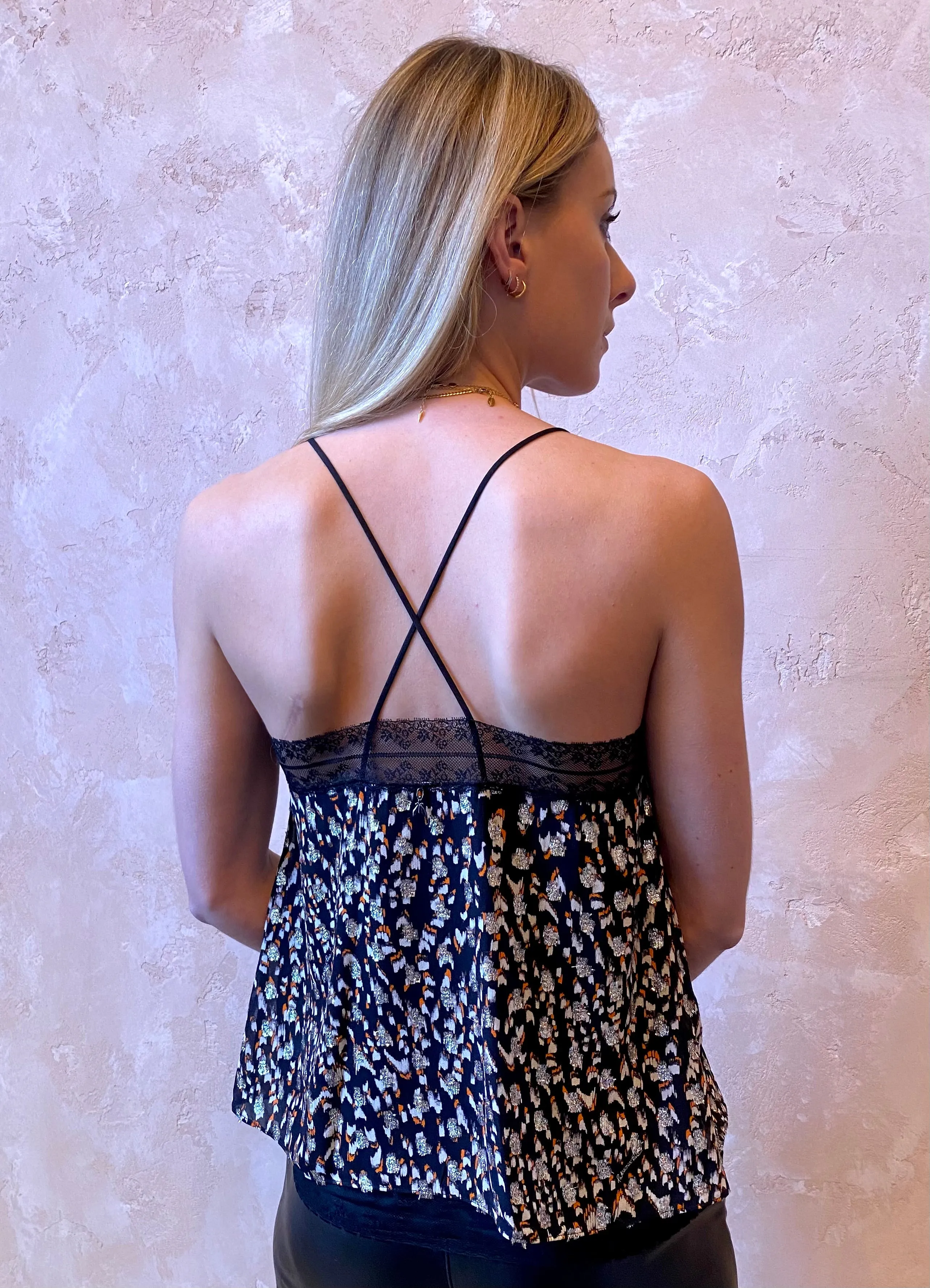 Camisole - Black/Animal
