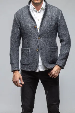 Cardigan Shirt Jacket In Navy