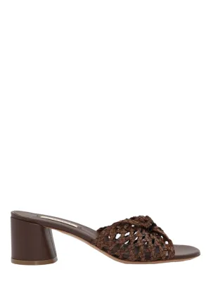 Casadei Cleo Lovers Versilia/Florence Mule Sandal in Rum