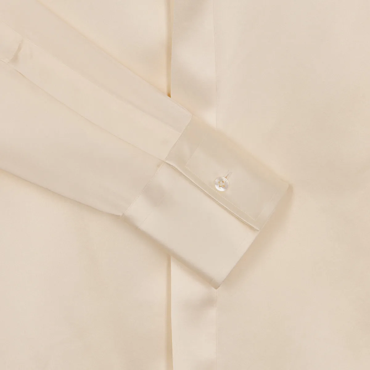 Champagne Point Collar Silk Shirt