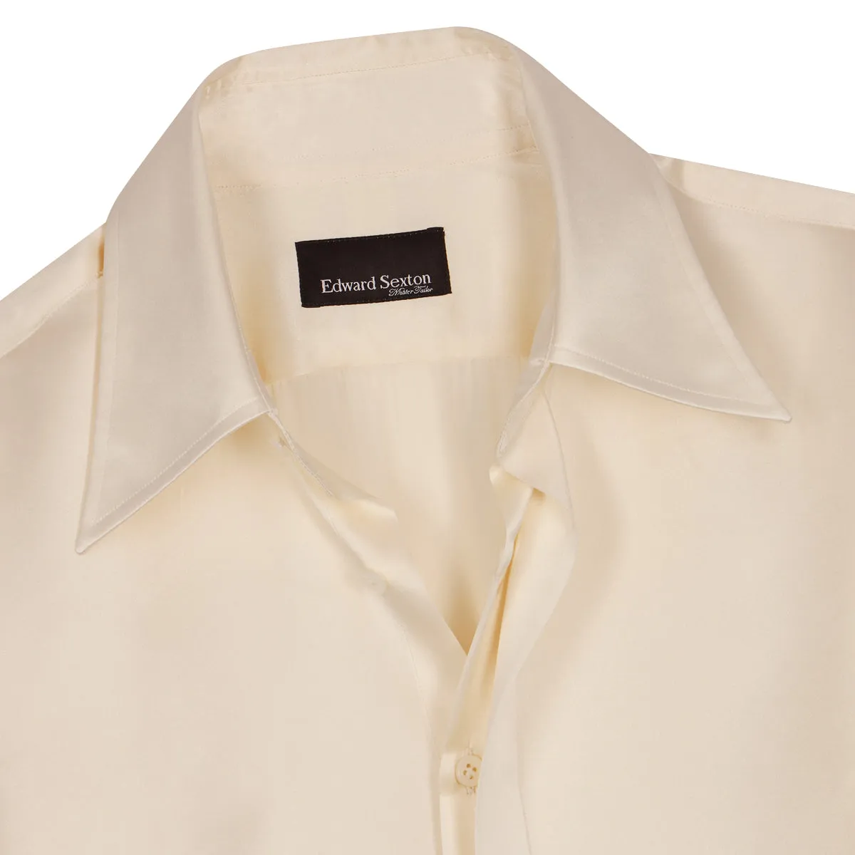 Champagne Point Collar Silk Shirt