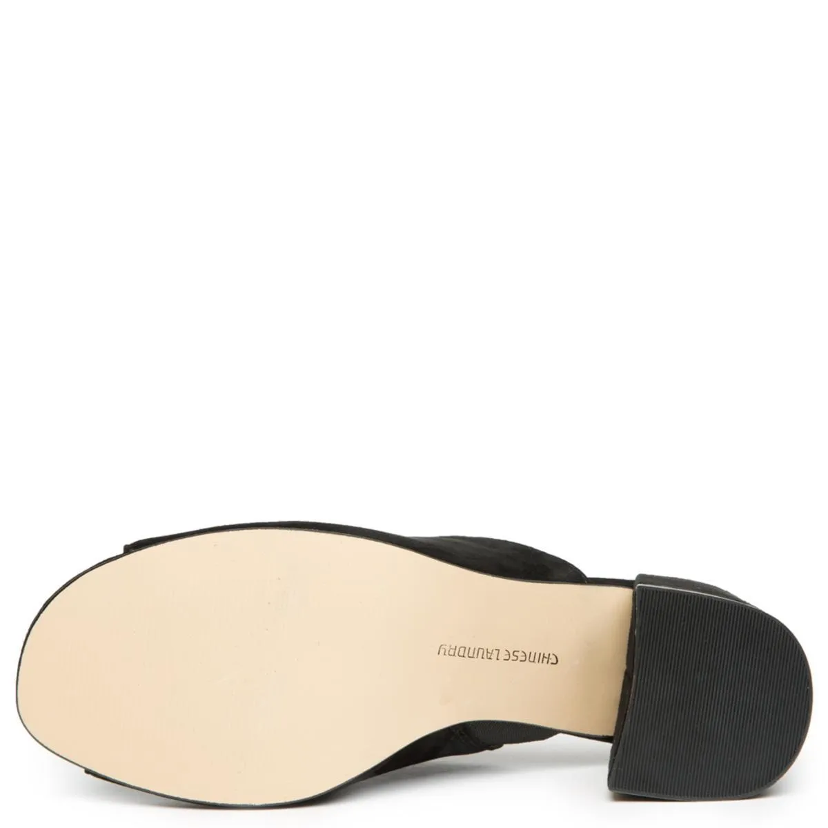 Chinese Laundry Sammy Black Heeled Slide Sandals