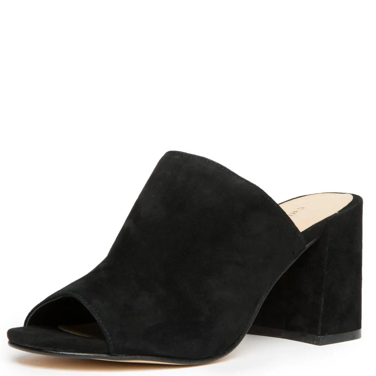 Chinese Laundry Sammy Black Heeled Slide Sandals