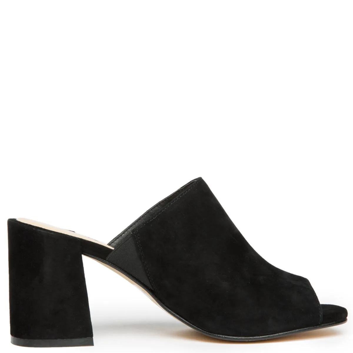Chinese Laundry Sammy Black Heeled Slide Sandals
