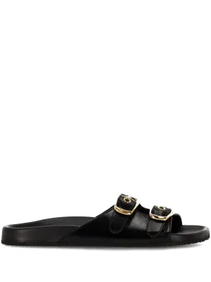Chloè Polly Flat Mules med gummifotbädd