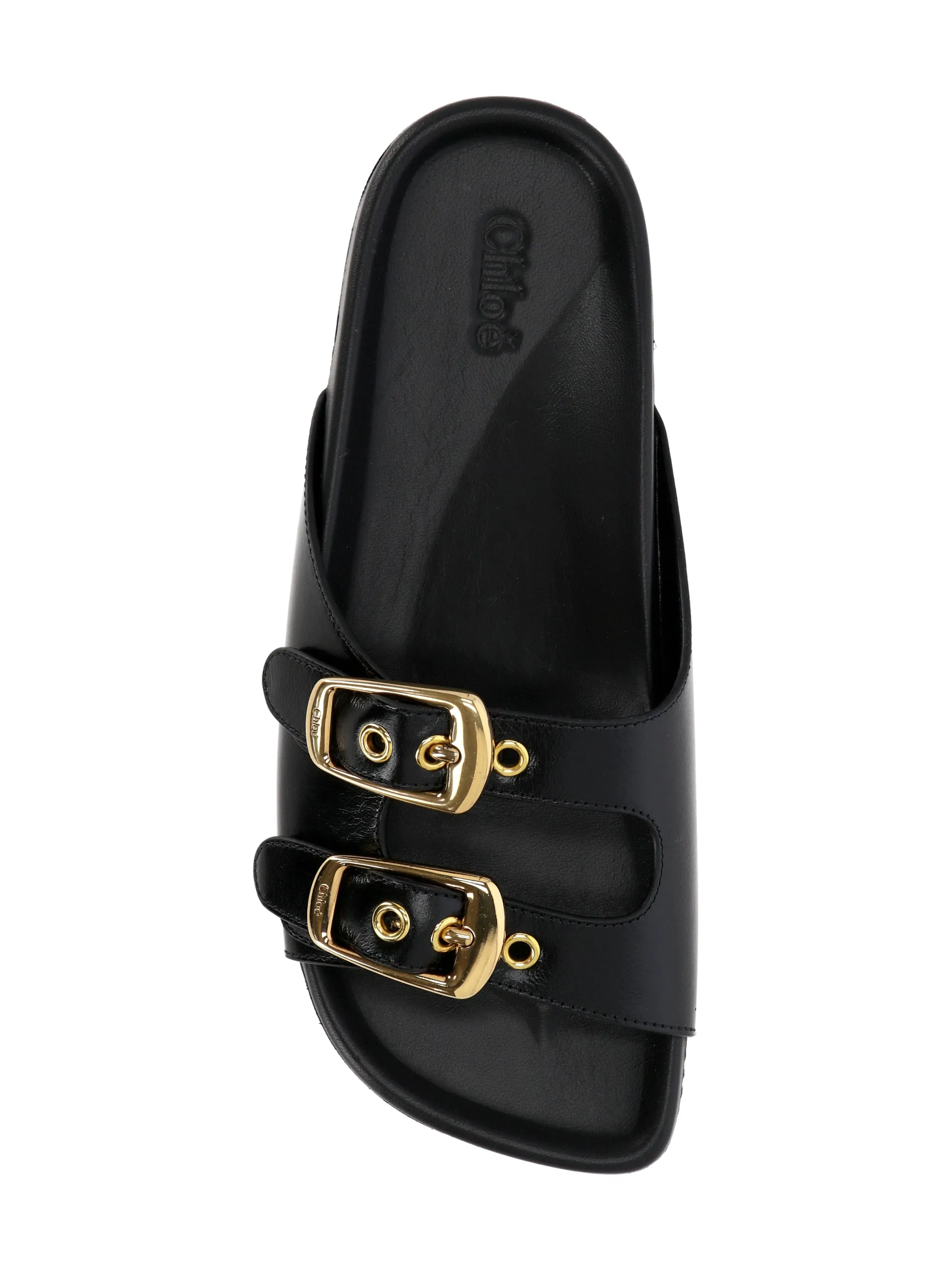 Chloè Polly Flat Mules med gummifotbädd