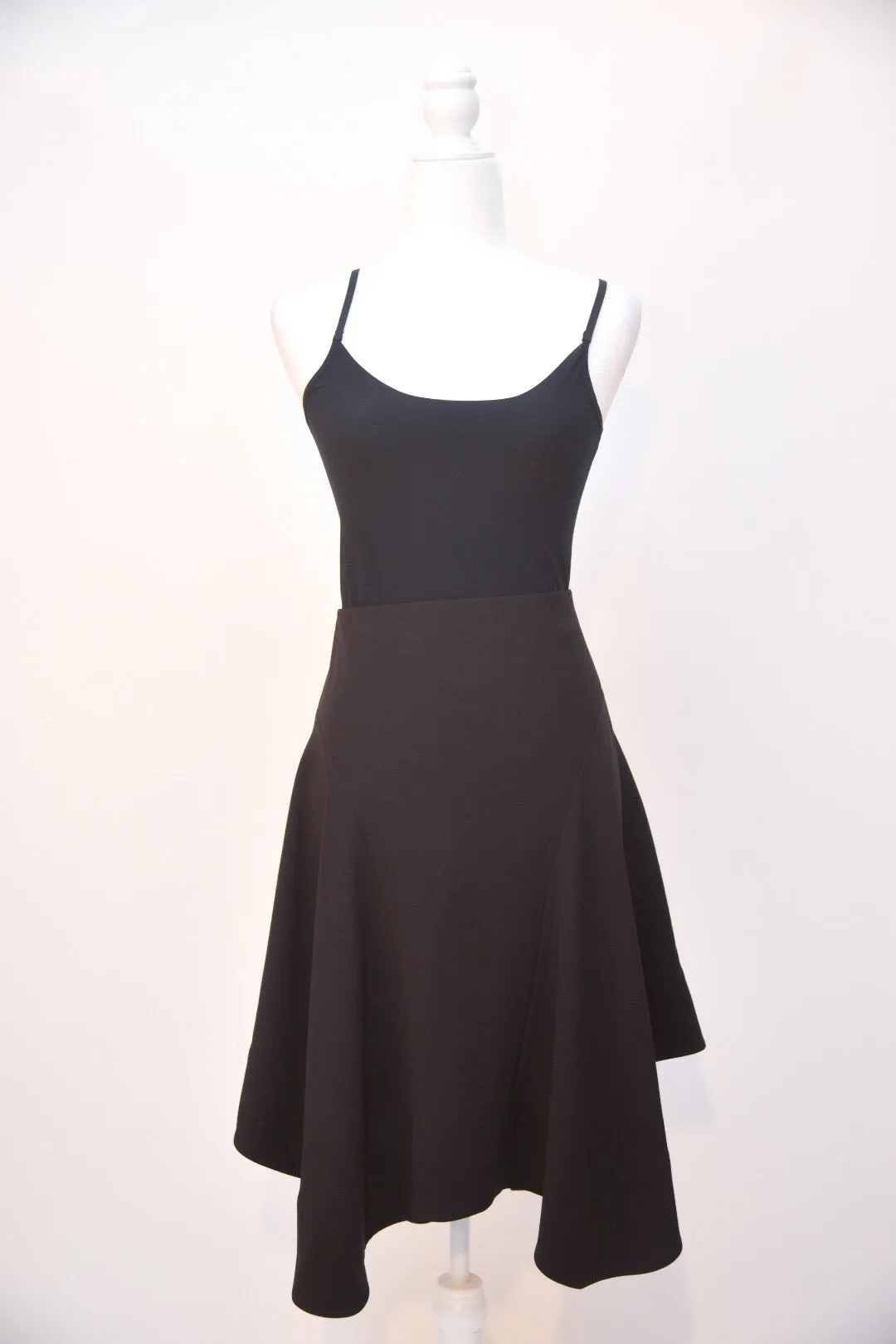 Chloe Black Wool Flare Skirt