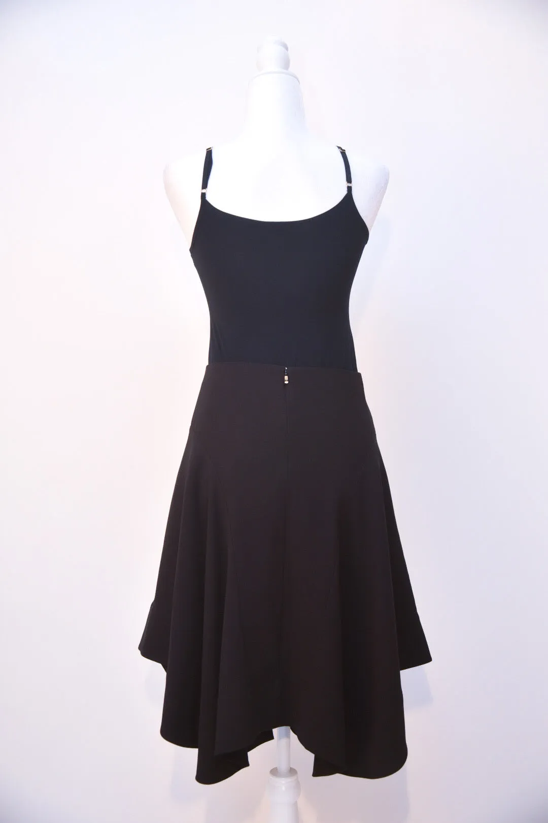 Chloe Black Wool Flare Skirt