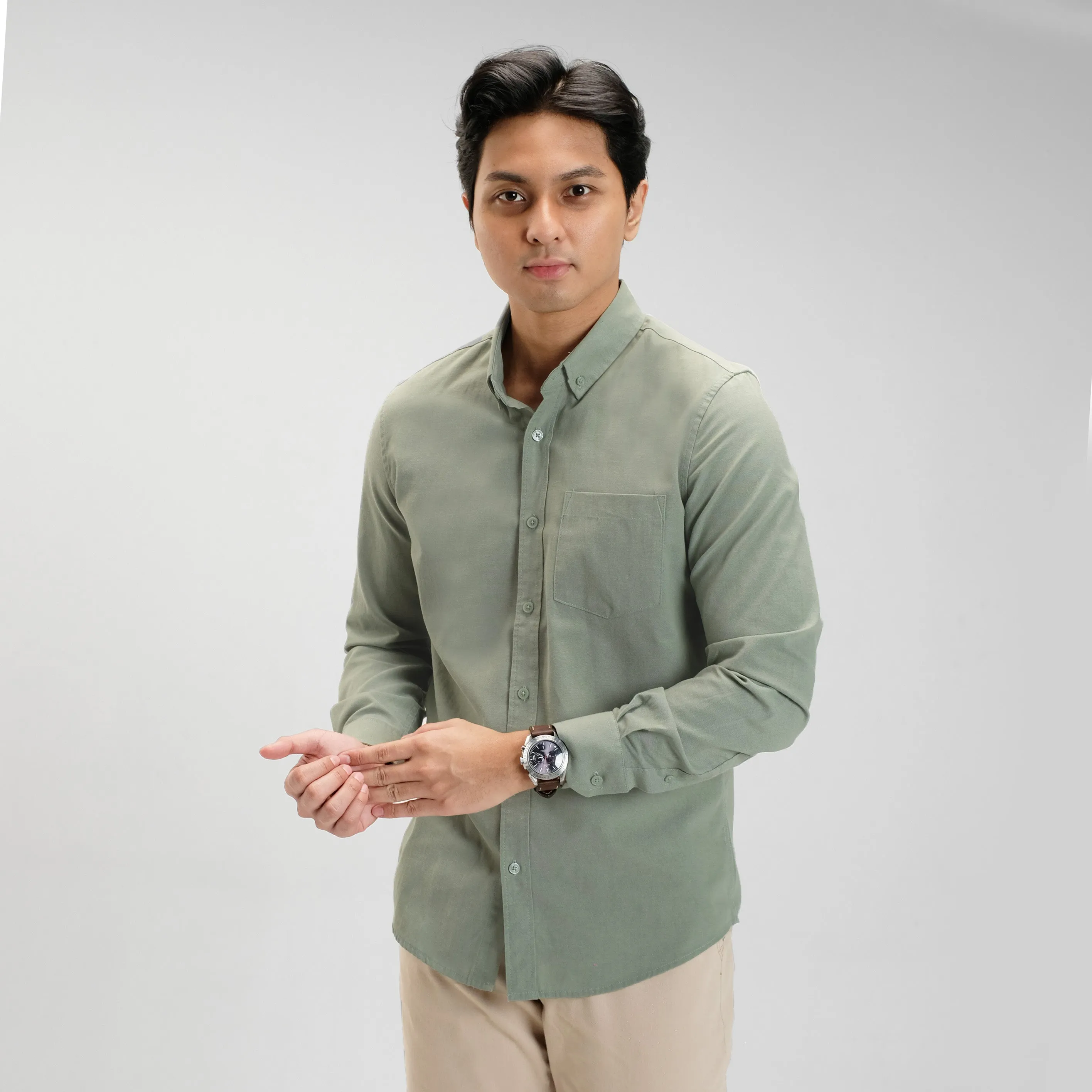 Clark Basic Oxford Shirt Long Sleeve