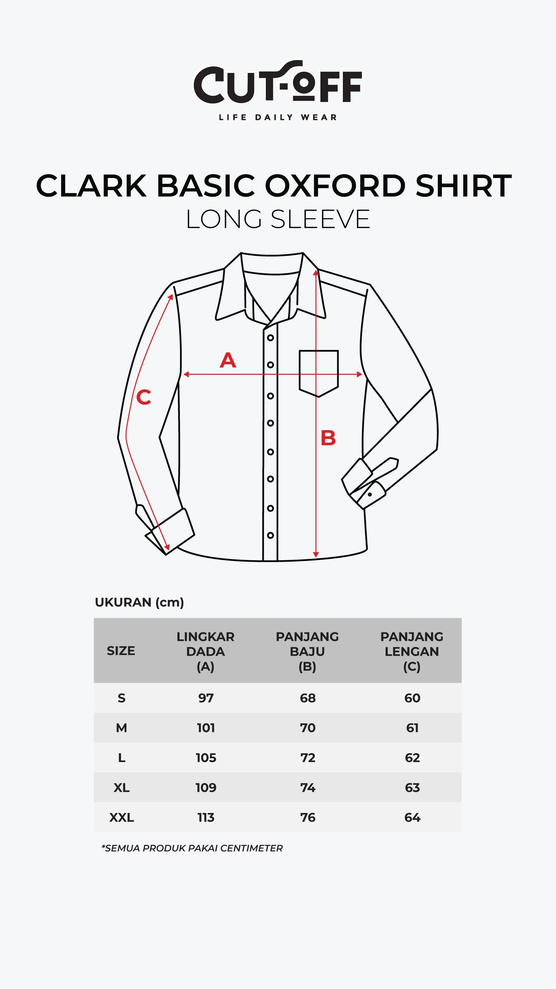 Clark Basic Oxford Shirt Long Sleeve