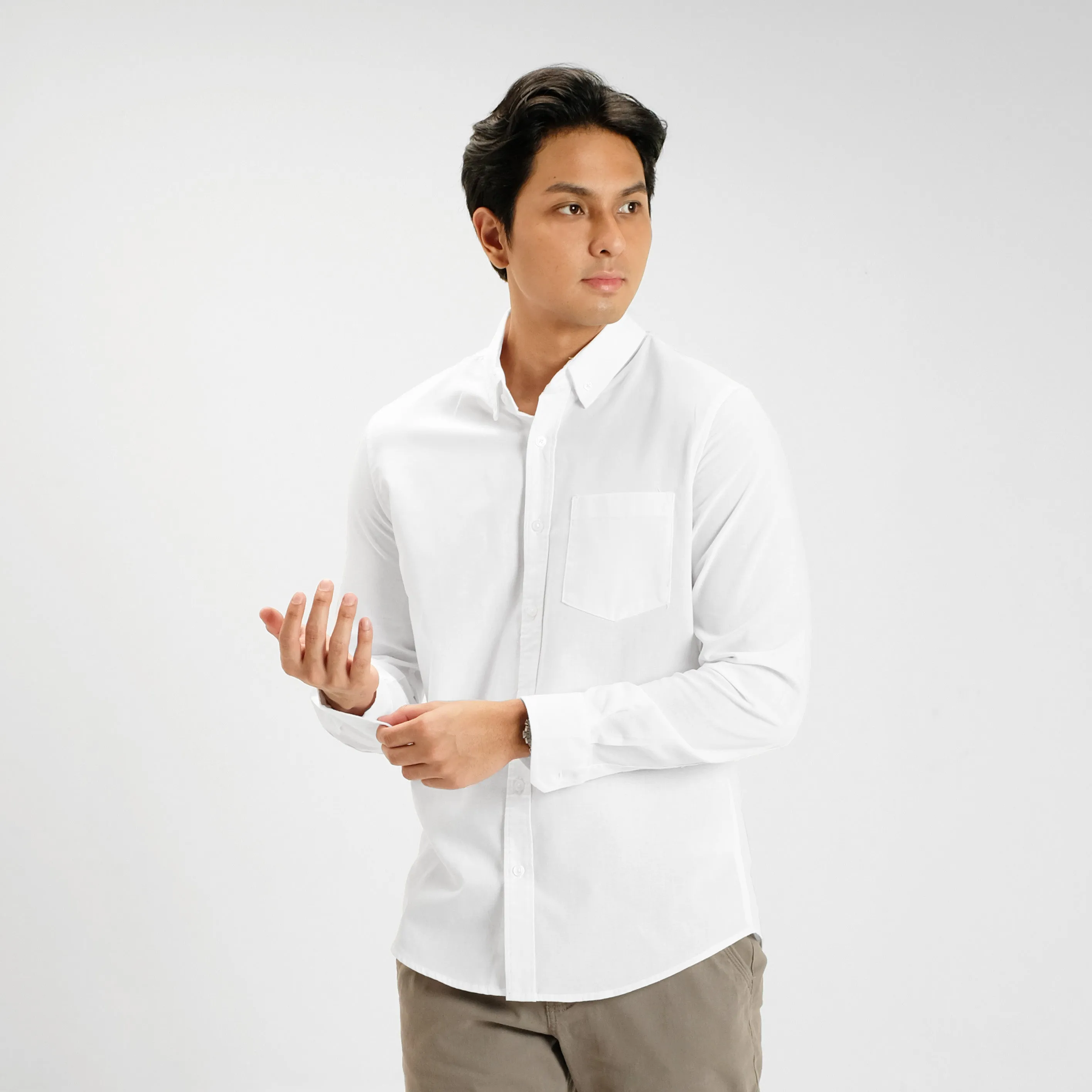 Clark Basic Oxford Shirt Long Sleeve
