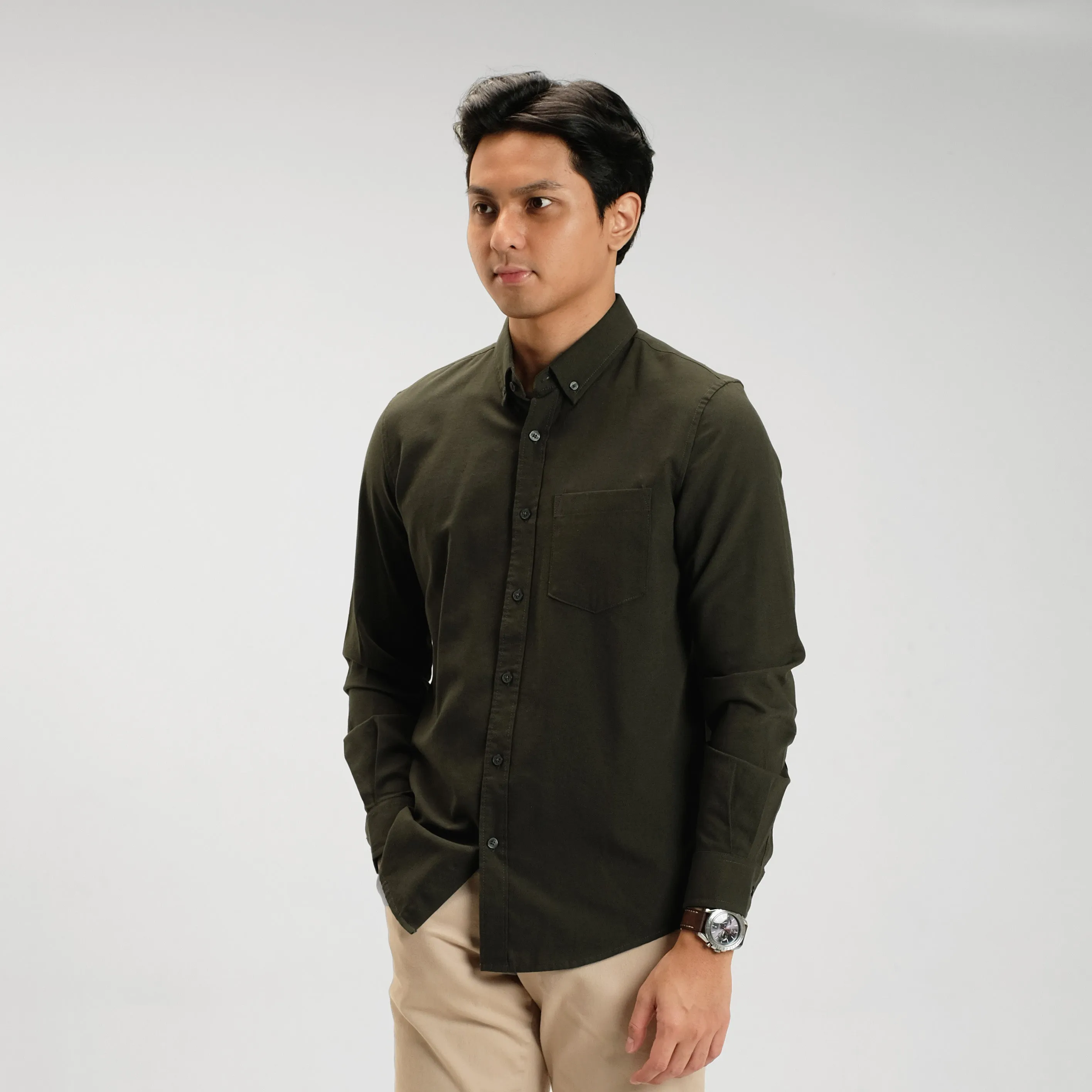 Clark Basic Oxford Shirt Long Sleeve