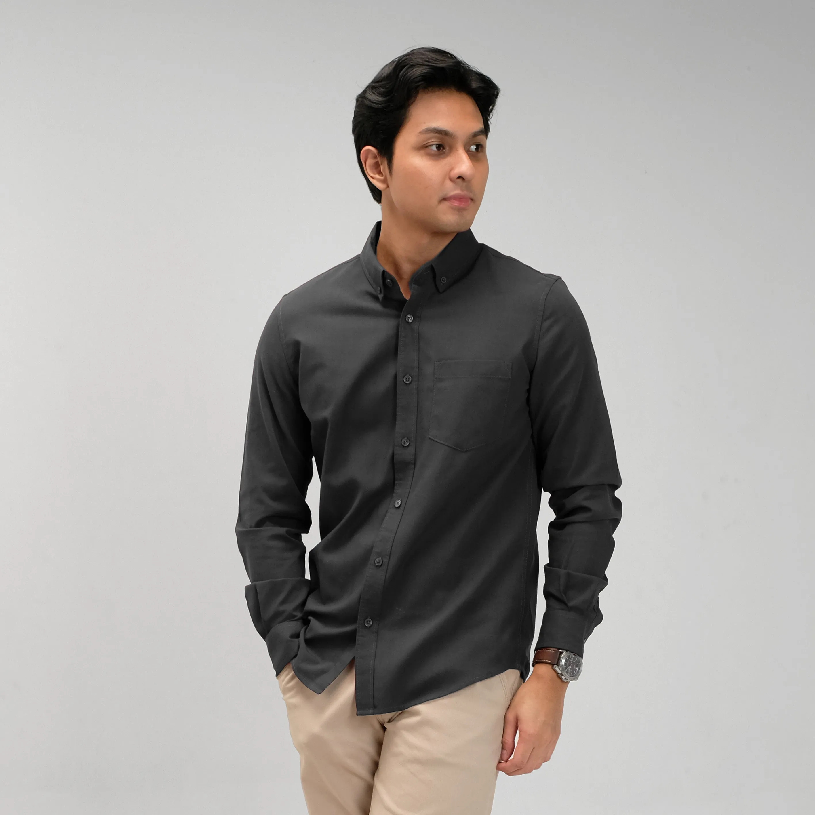 Clark Basic Oxford Shirt Long Sleeve