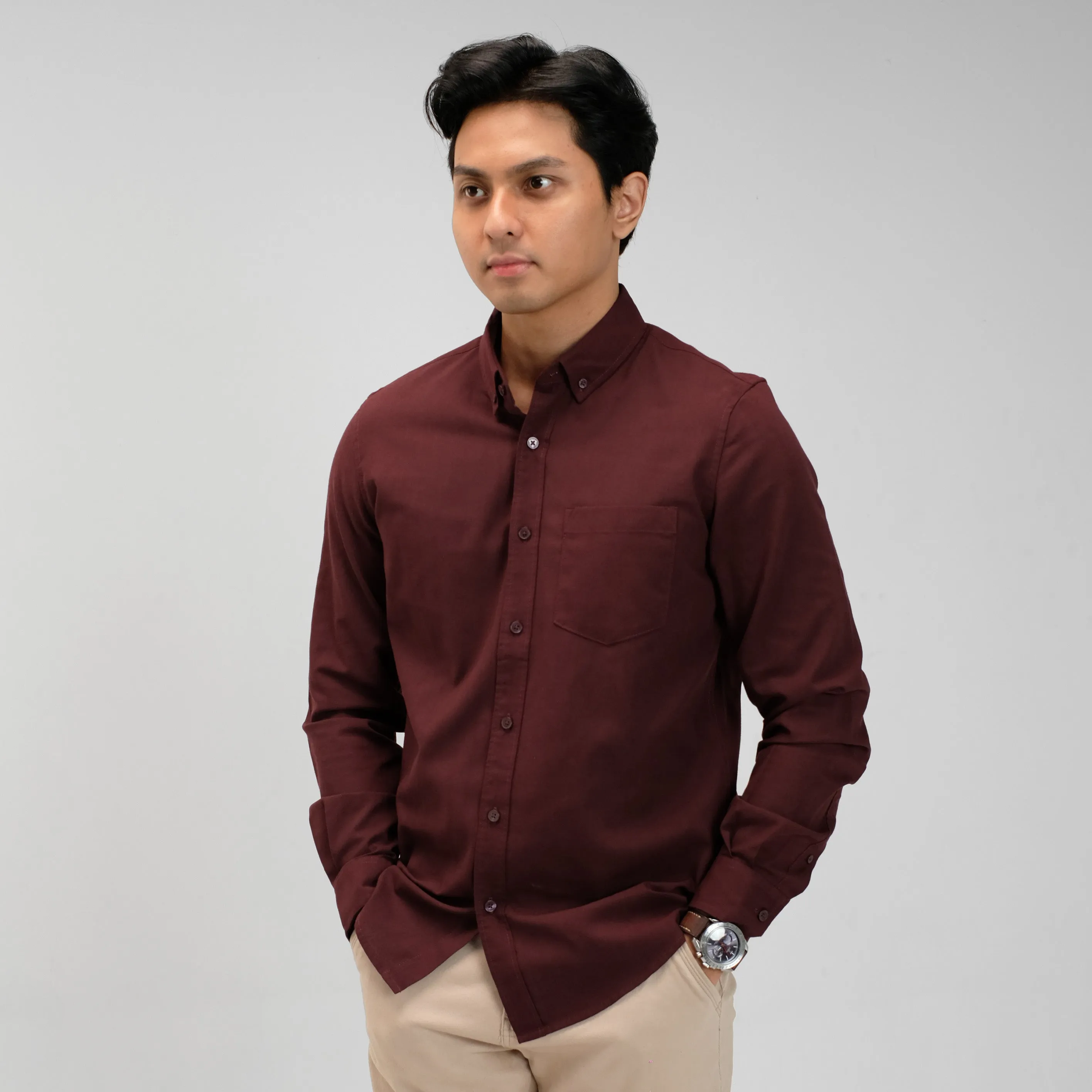 Clark Basic Oxford Shirt Long Sleeve