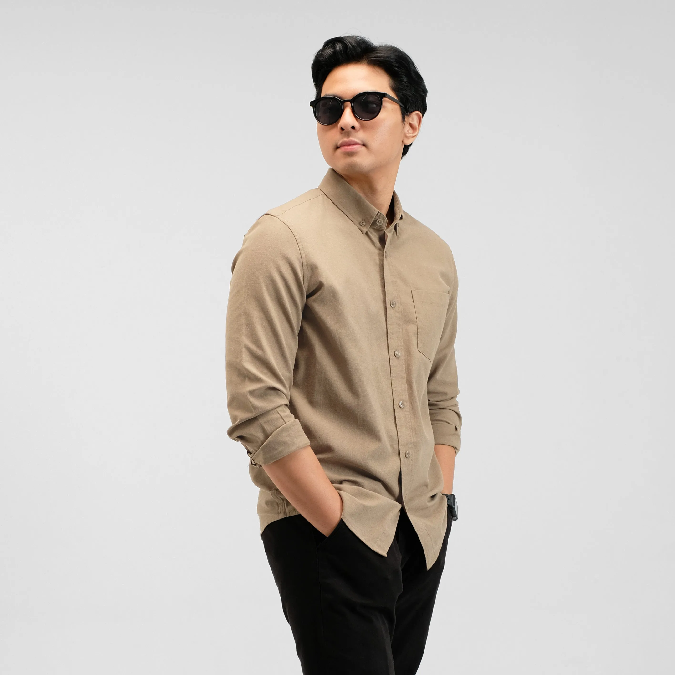 Clark Basic Oxford Shirt Long Sleeve