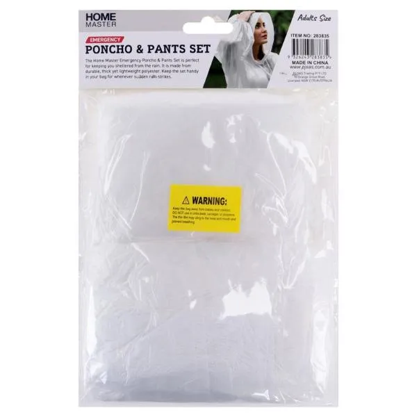 Clear Poncho Emergency Kit