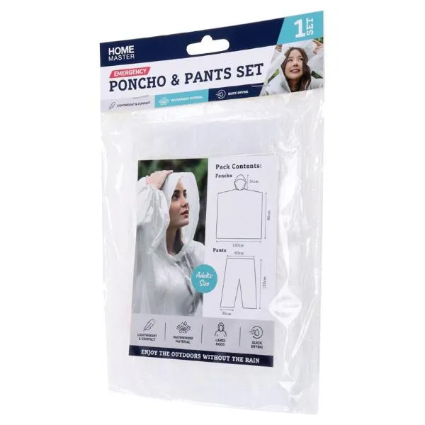 Clear Poncho Emergency Kit