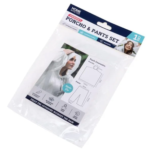 Clear Poncho Emergency Kit