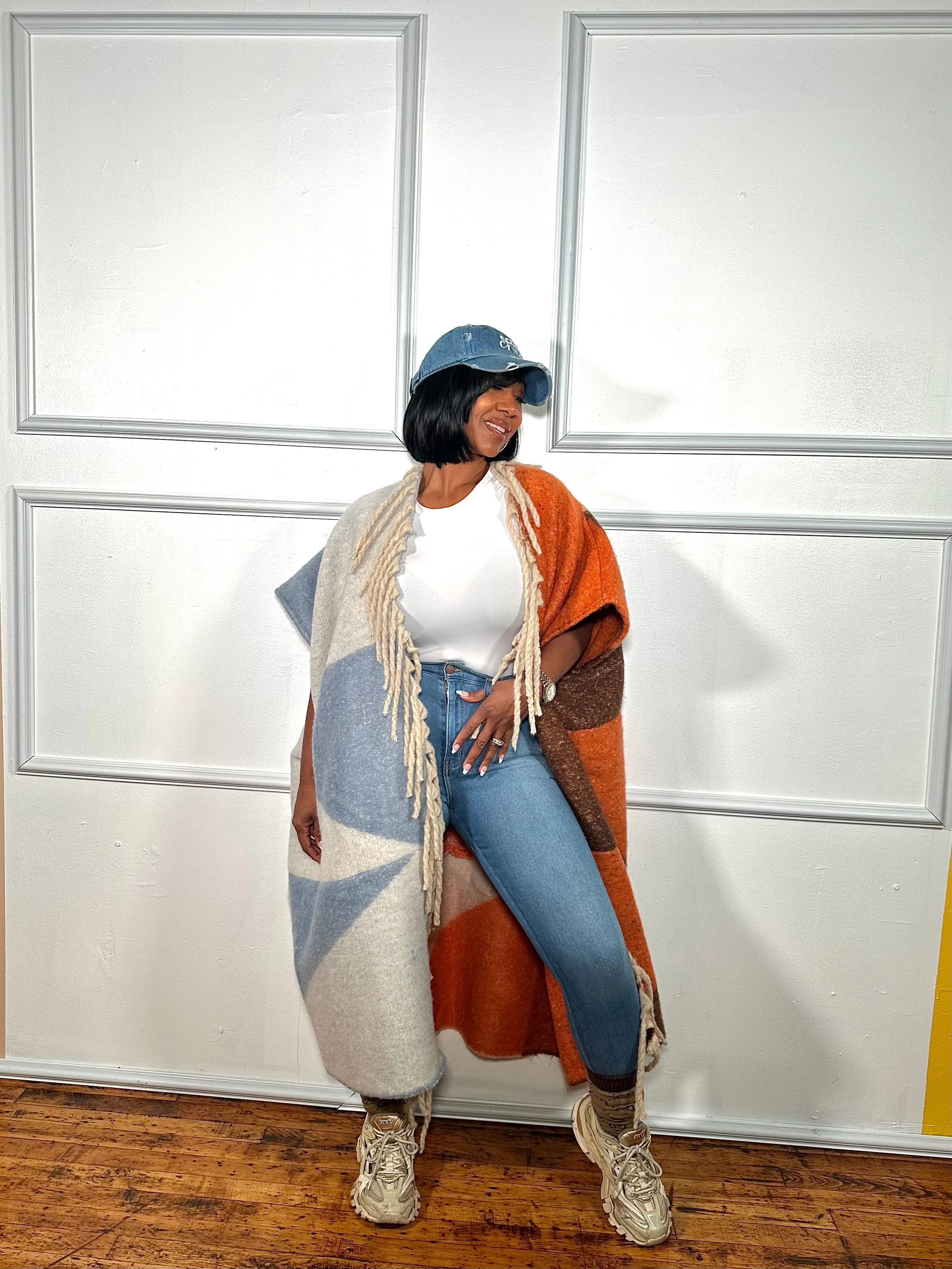 Color Block Shacket(SHIP/PICK UP 7-14 DAYS)