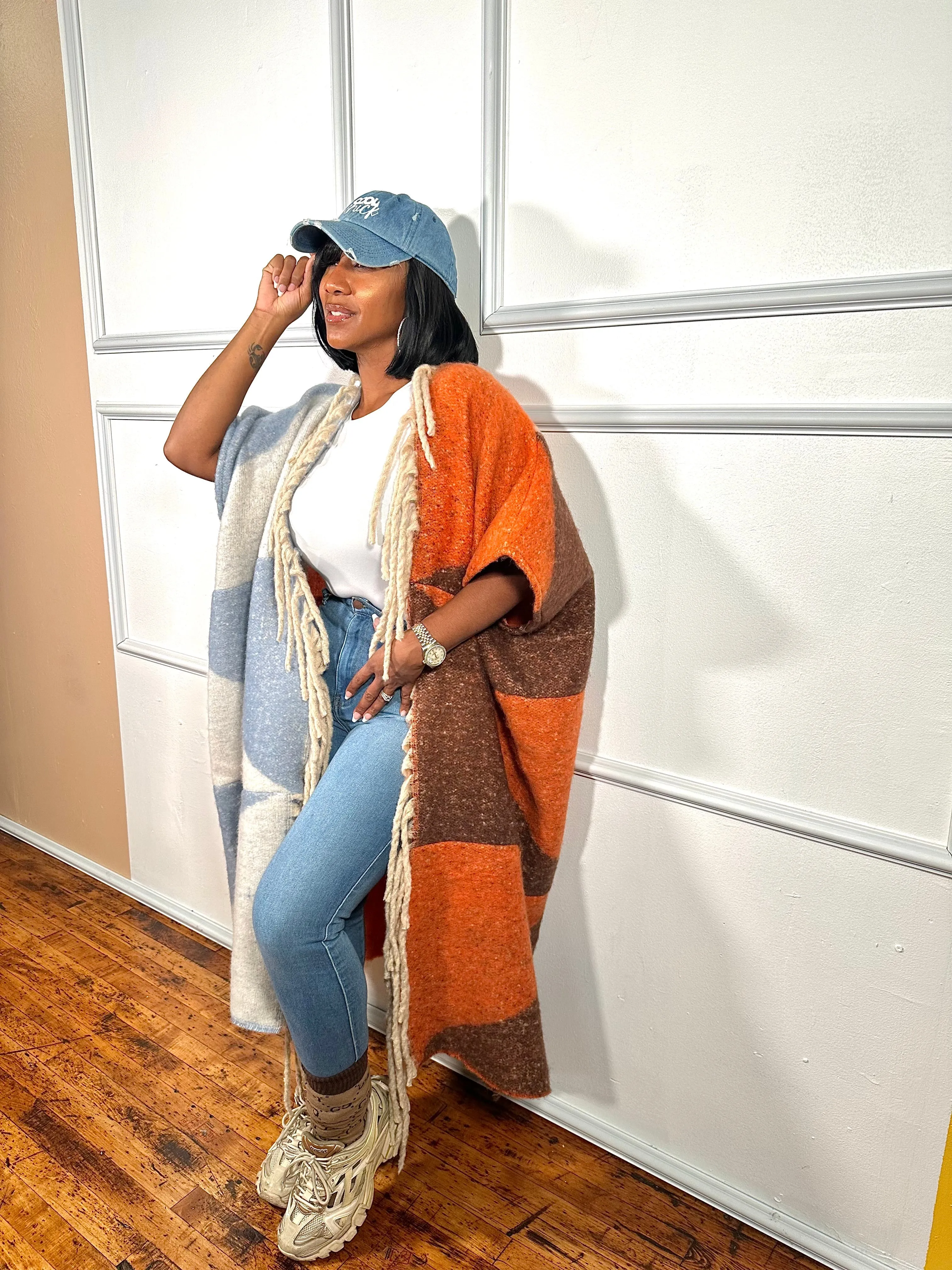 Color Block Shacket(SHIP/PICK UP 7-14 DAYS)