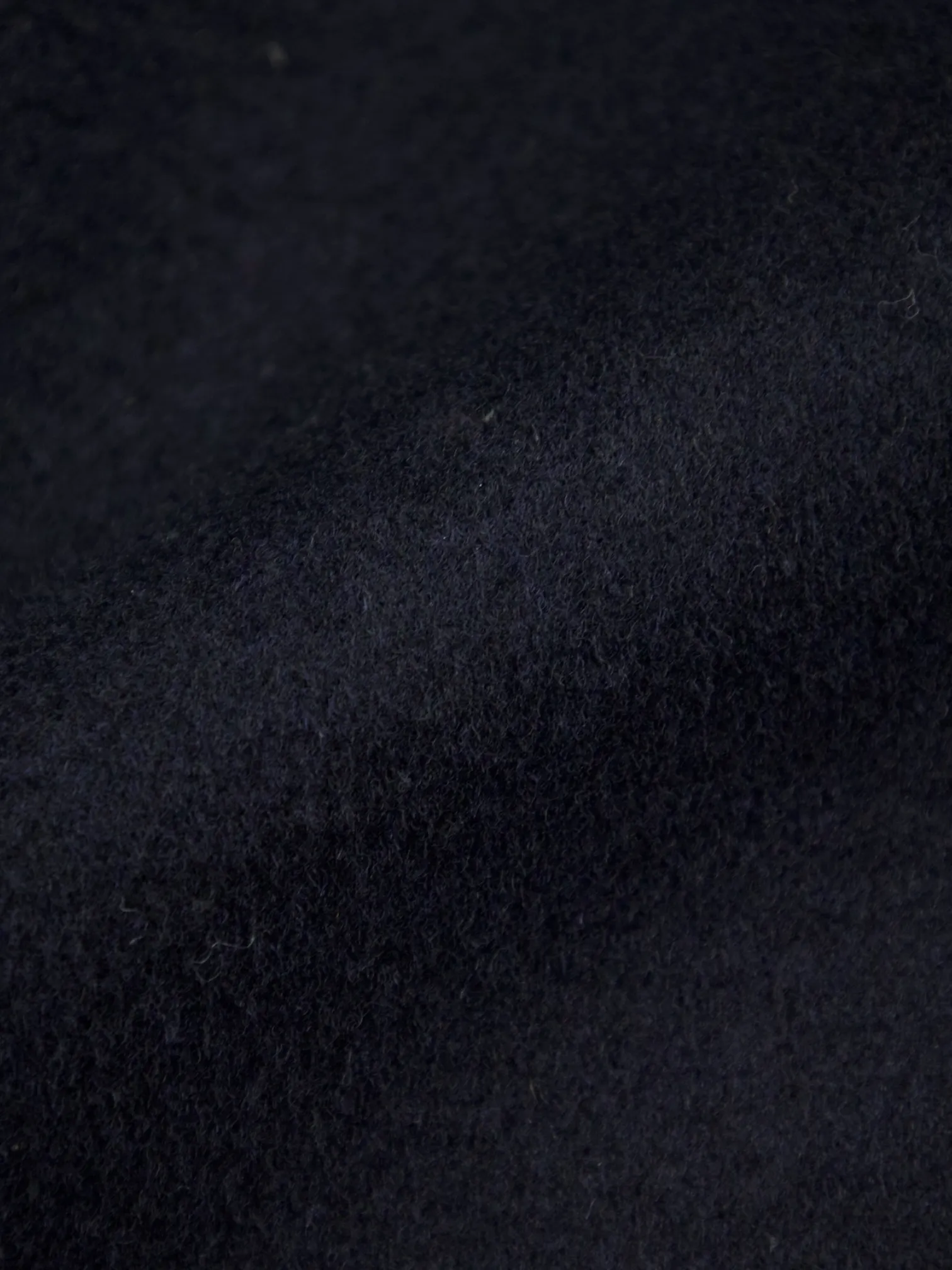 Corneliani Navy Wool Blend Shearling-Collar Overcoat
