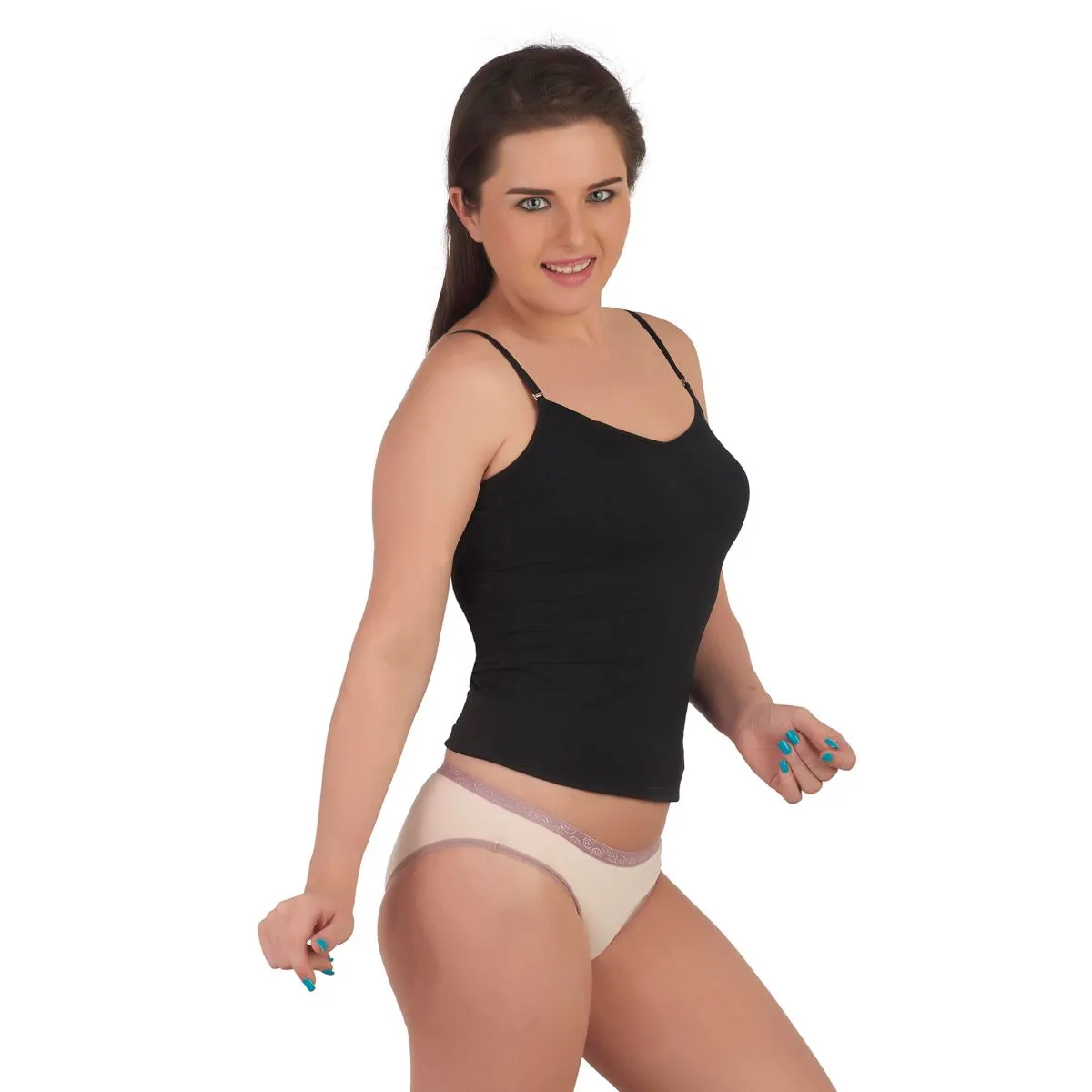Cotton Spandex Detachable Straps Camisole (PACK OF 2)