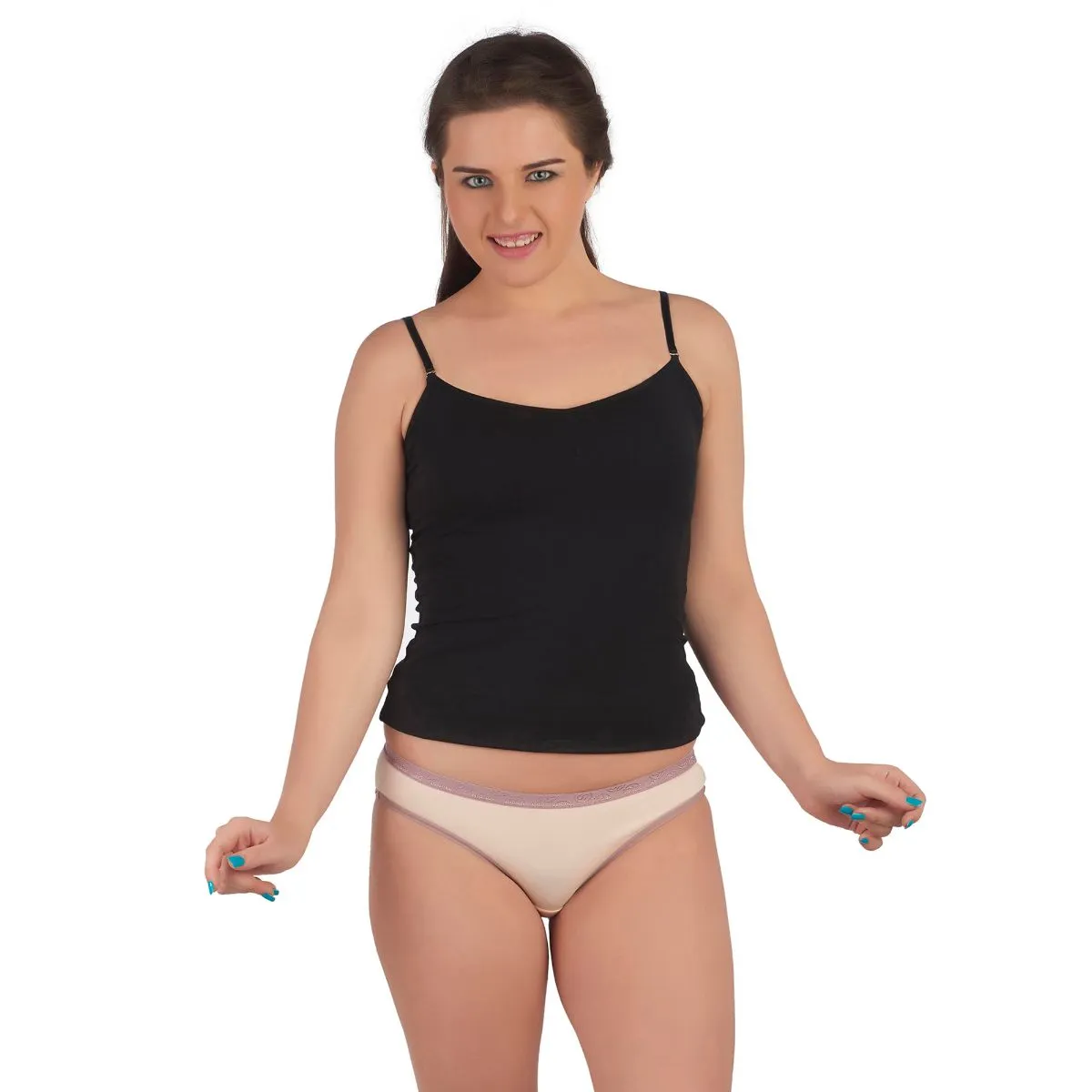 Cotton Spandex Detachable Straps Camisole (PACK OF 2)