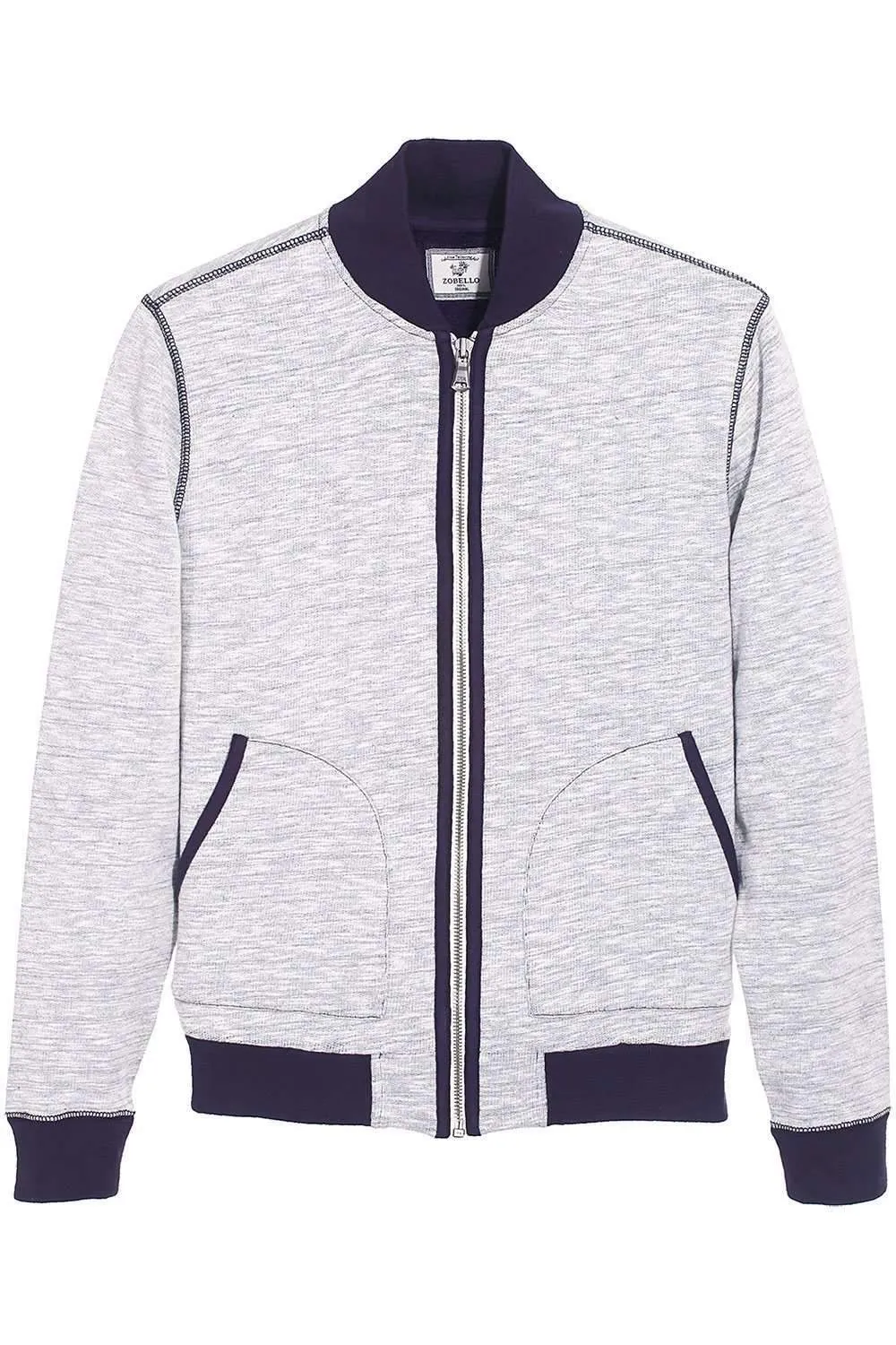 Cot/Wool Baseball Heather Jacket