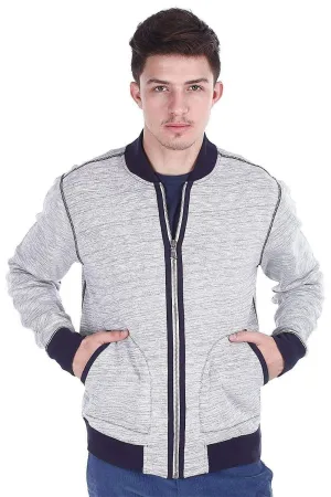 Cot/Wool Baseball Heather Jacket