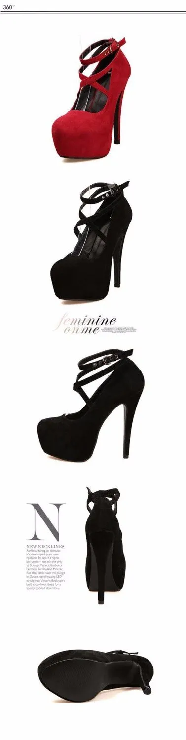 Cross-tied Ankle Strap Wedding Party Shoes Platform