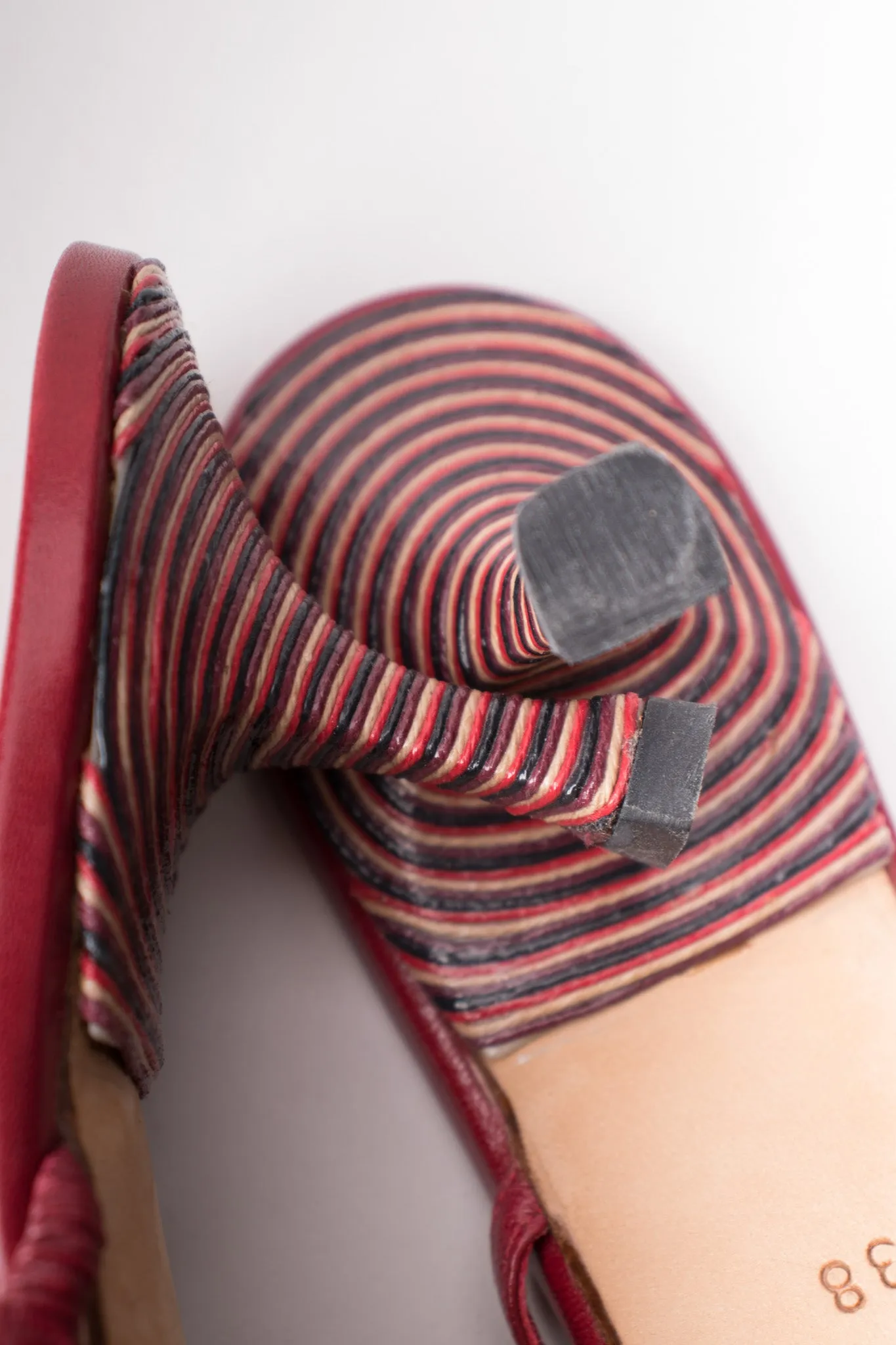 Currant Berry Fringed Mules