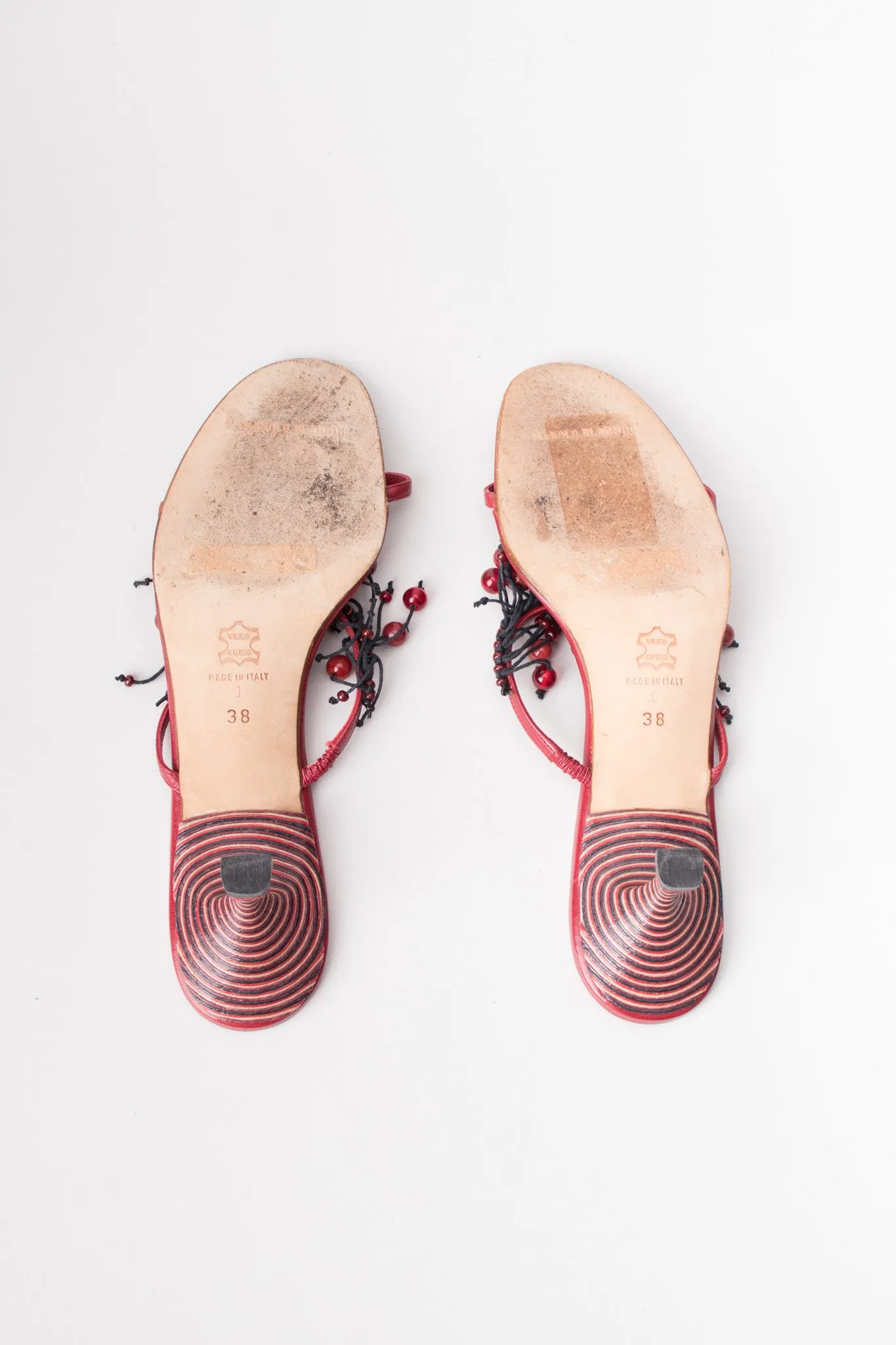 Currant Berry Fringed Mules