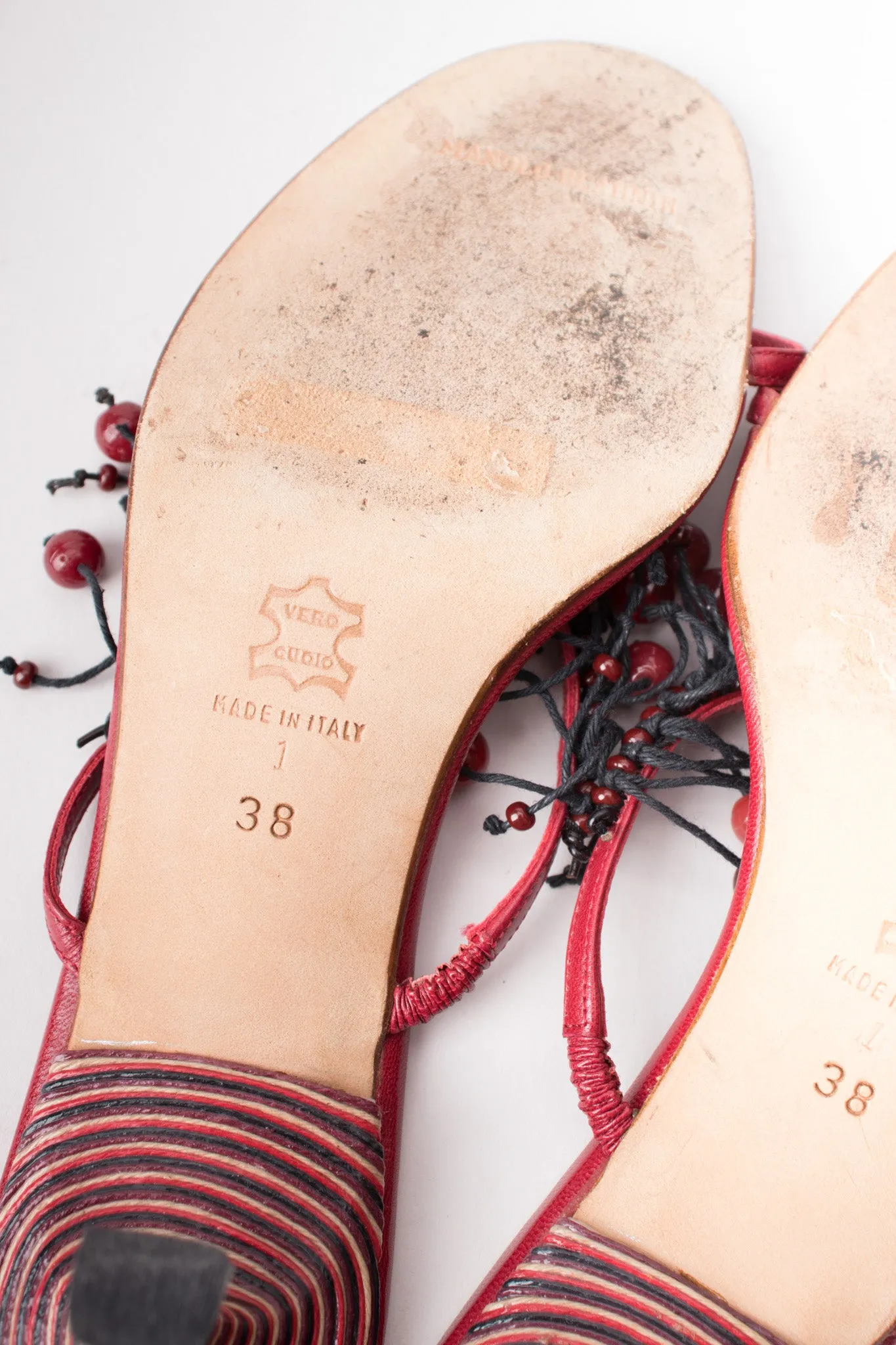 Currant Berry Fringed Mules