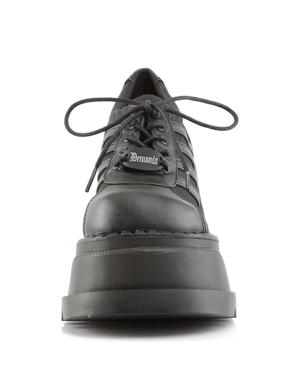 DEMONIA STOMP 08 PLATFORM SNEAKERS - BLACK