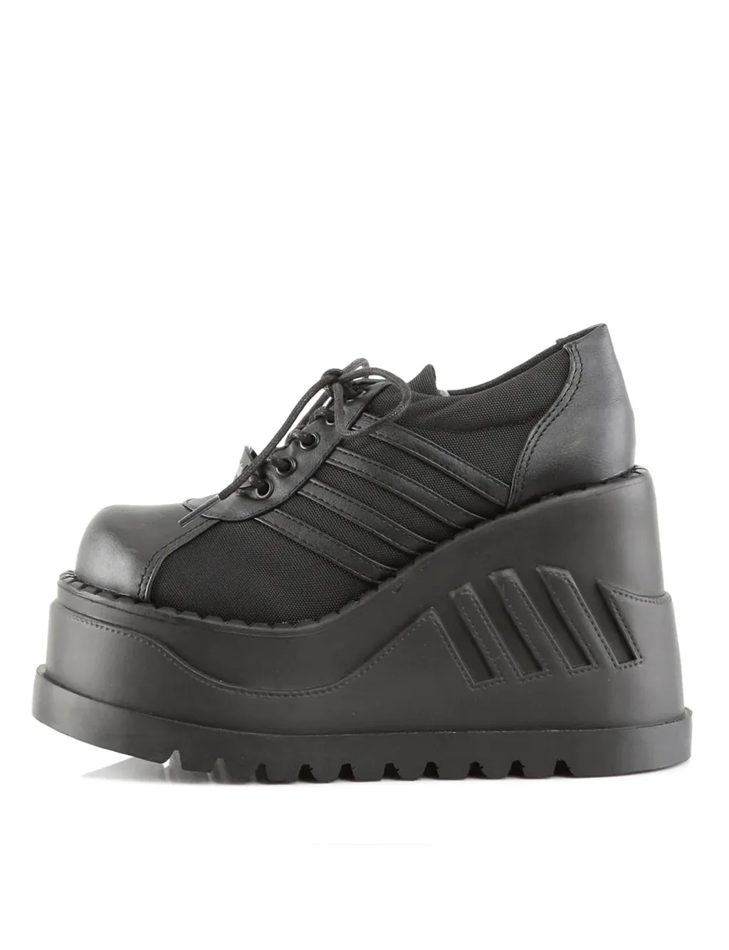 DEMONIA STOMP 08 PLATFORM SNEAKERS - BLACK