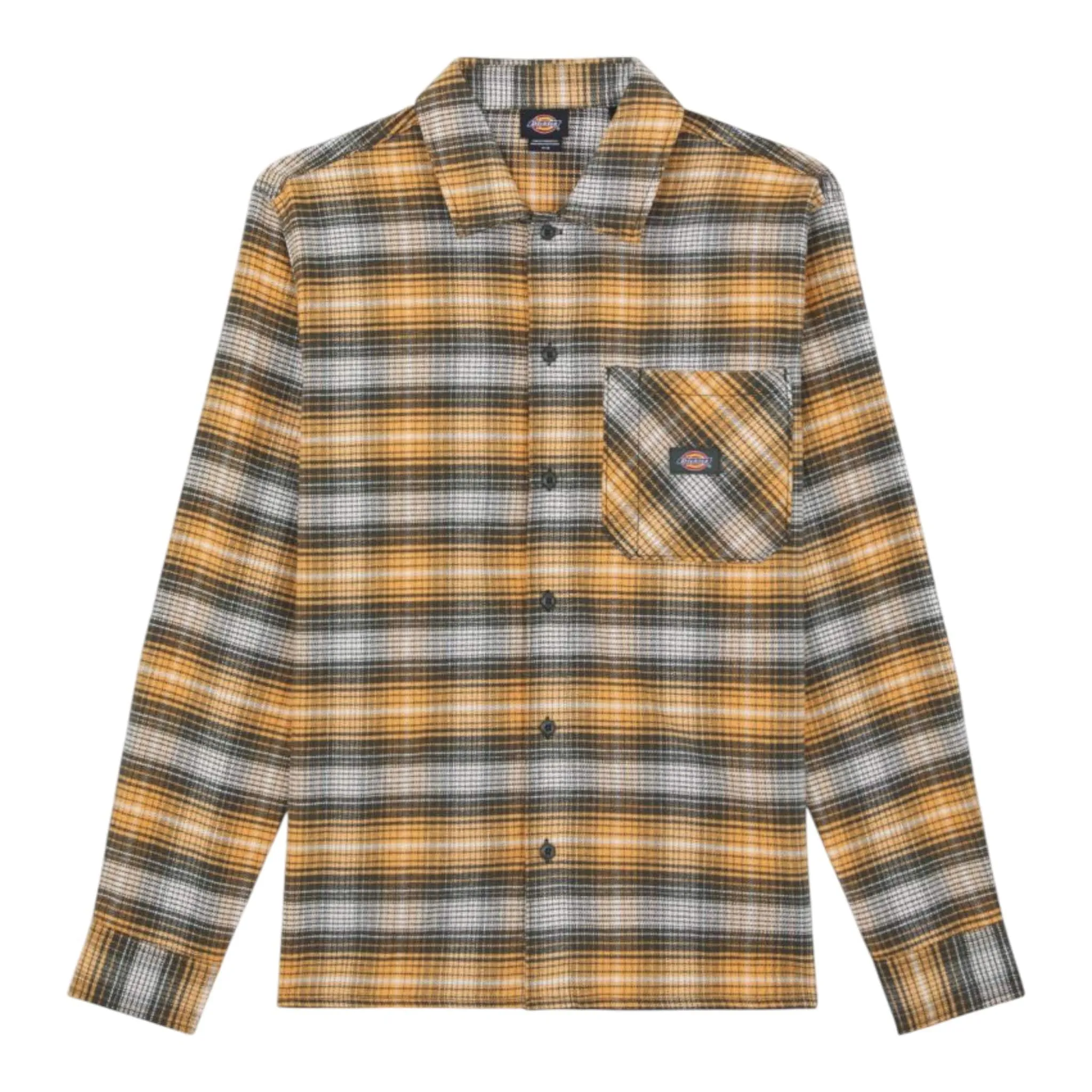 Dickies Forest Check Long Sleeve Shirt Oak Buff