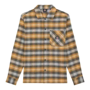 Dickies Forest Check Long Sleeve Shirt Oak Buff
