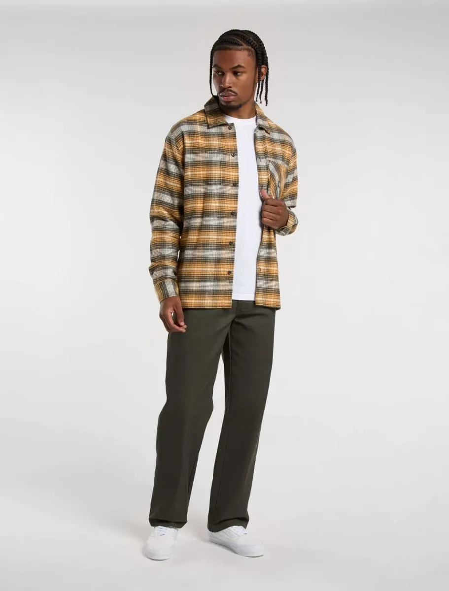 Dickies Forest Check Long Sleeve Shirt Oak Buff