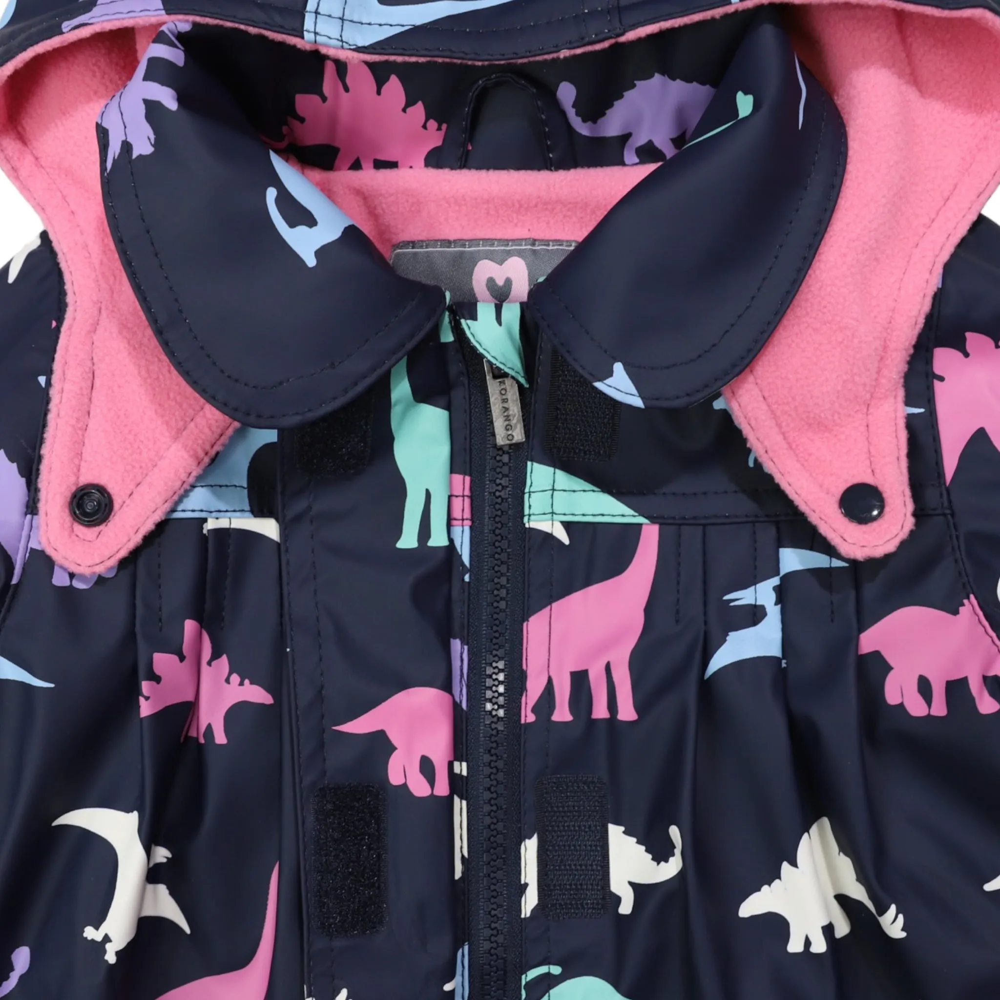 Dinosaur Colour Change Raincoat Navy