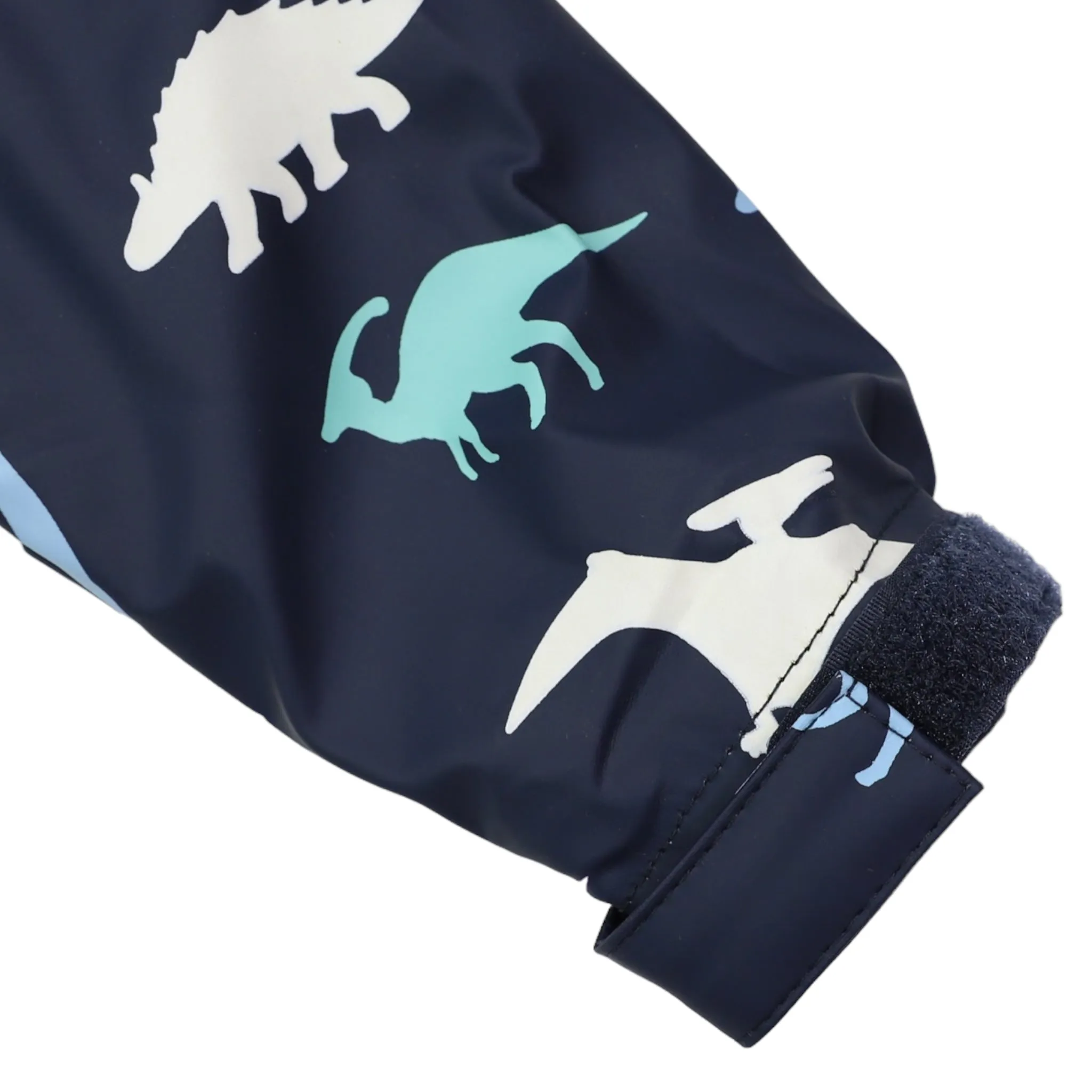 Dinosaur Colour Change Raincoat Navy