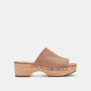 DORADO MULES TAUPE SUEDE