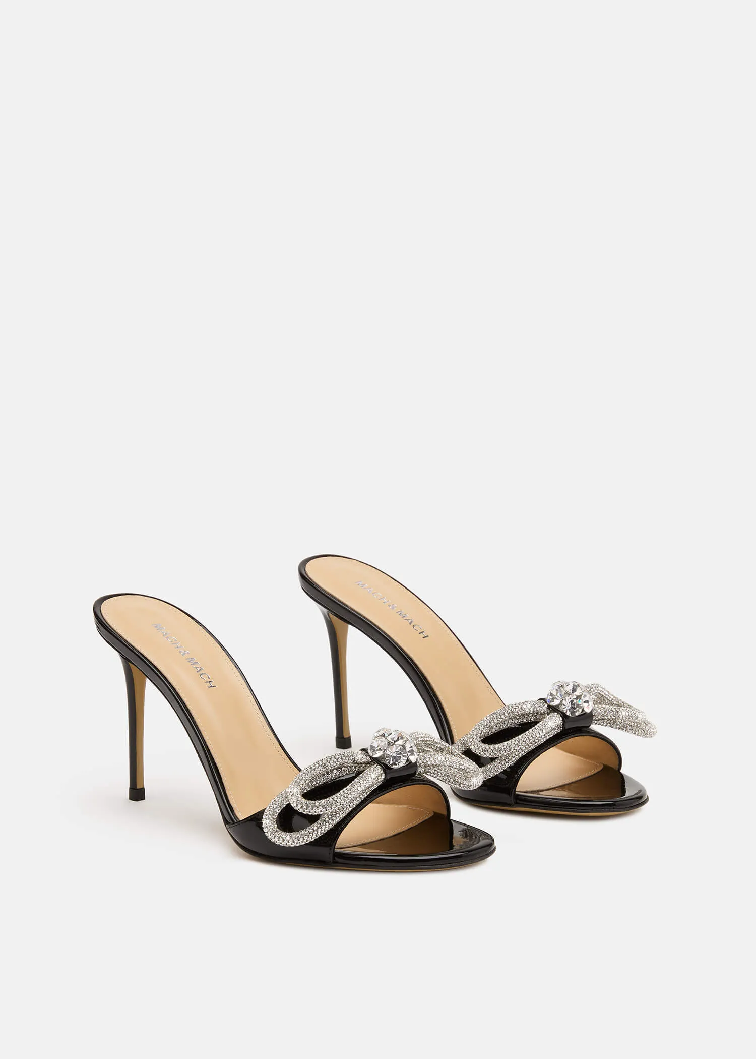 Double Bow Patent Mules