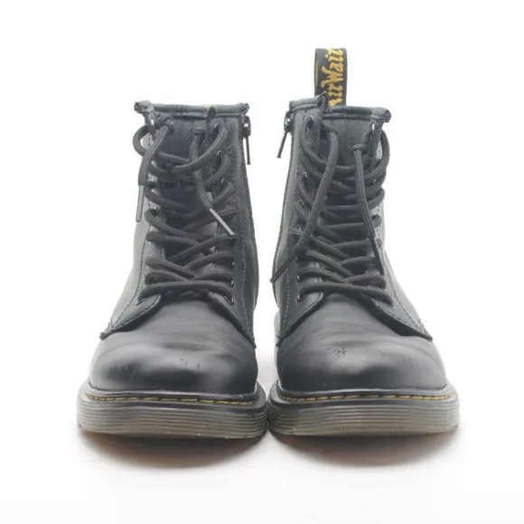 Dr. Marten's Softy T Leather Lace Up Black High Top Boot Kids US3 EU34