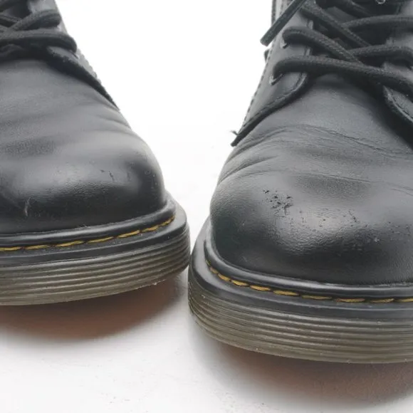 Dr. Marten's Softy T Leather Lace Up Black High Top Boot Kids US3 EU34
