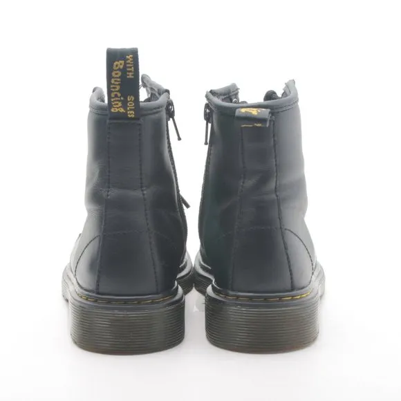 Dr. Marten's Softy T Leather Lace Up Black High Top Boot Kids US3 EU34