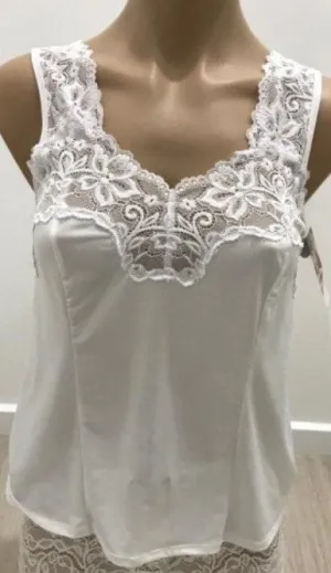 Essence Singlet Camisoles with Lace Insert